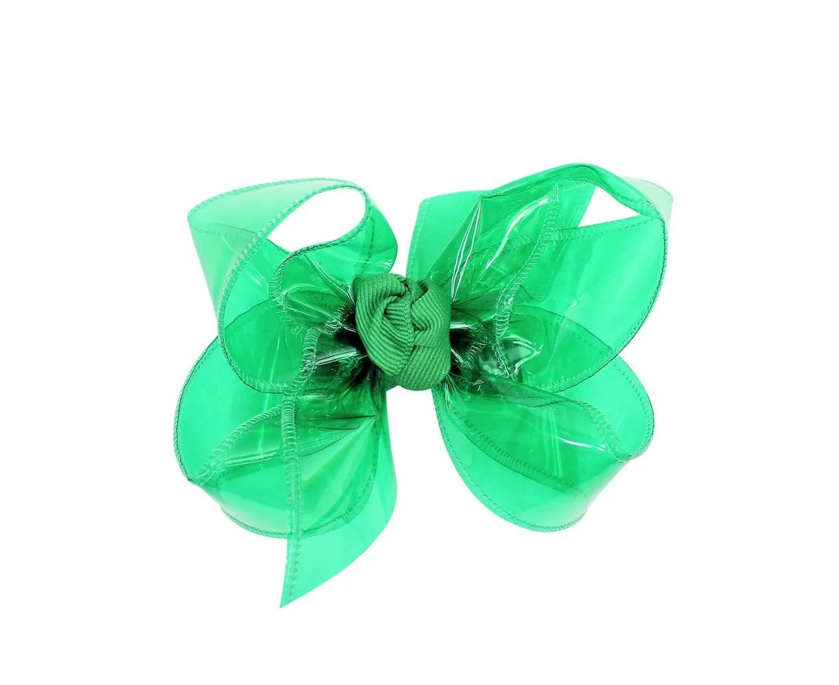 Beyond Creations Girls Waterproof Hair Bow - Emerald Green