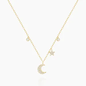 Dainty Moon Necklace