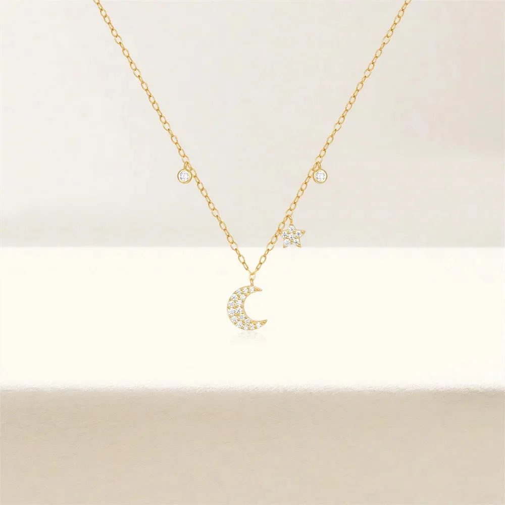 Dainty Moon Necklace