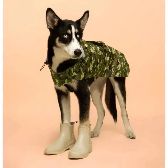 Fabdog | Camo Packaway Dog Raincoat