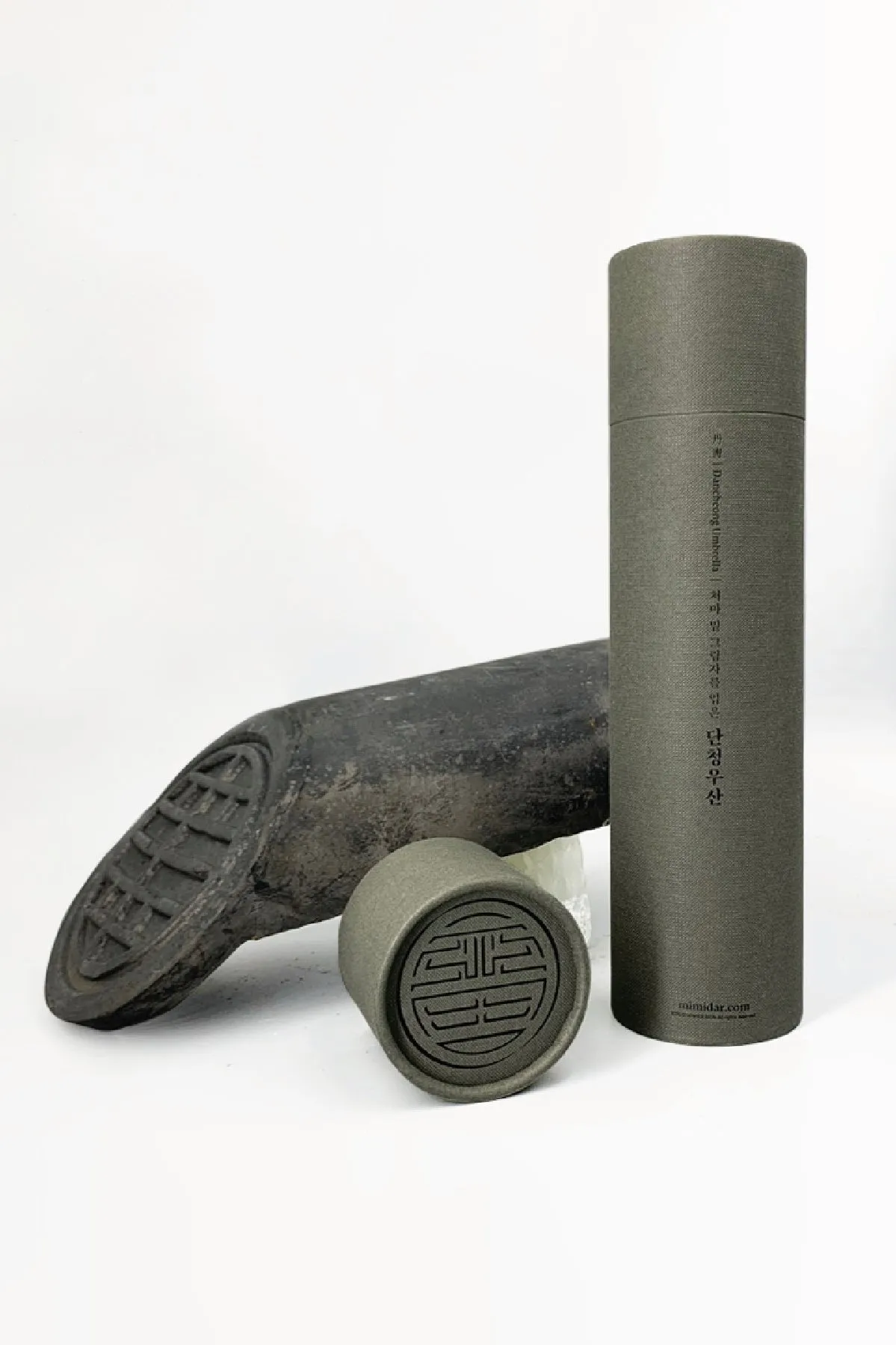 Folding Umbrella "Dancheong" - Celadon Green