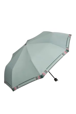 Folding Umbrella "Dancheong" - Celadon Green
