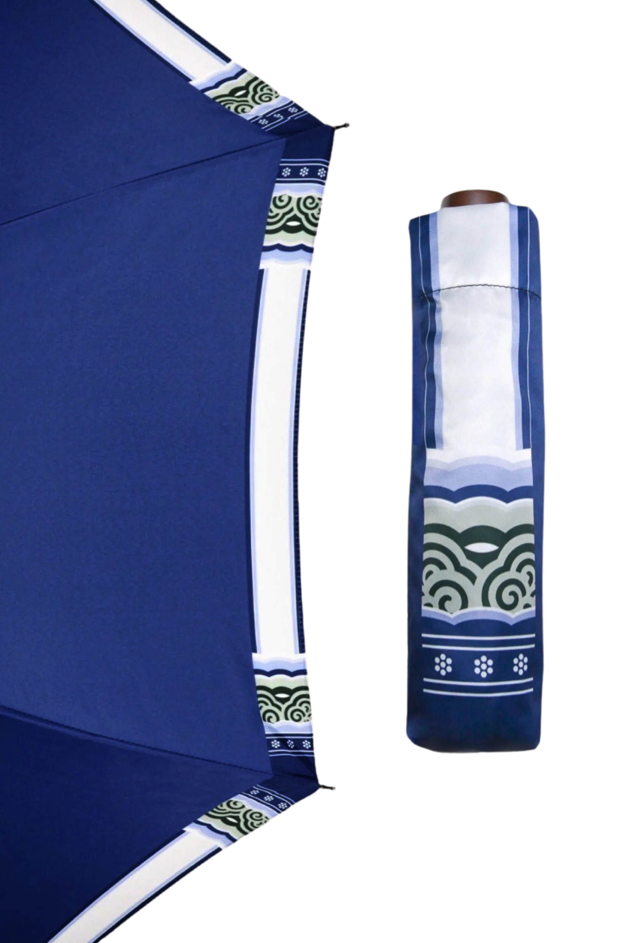 Folding Umbrella "Dancheong" - Indigo