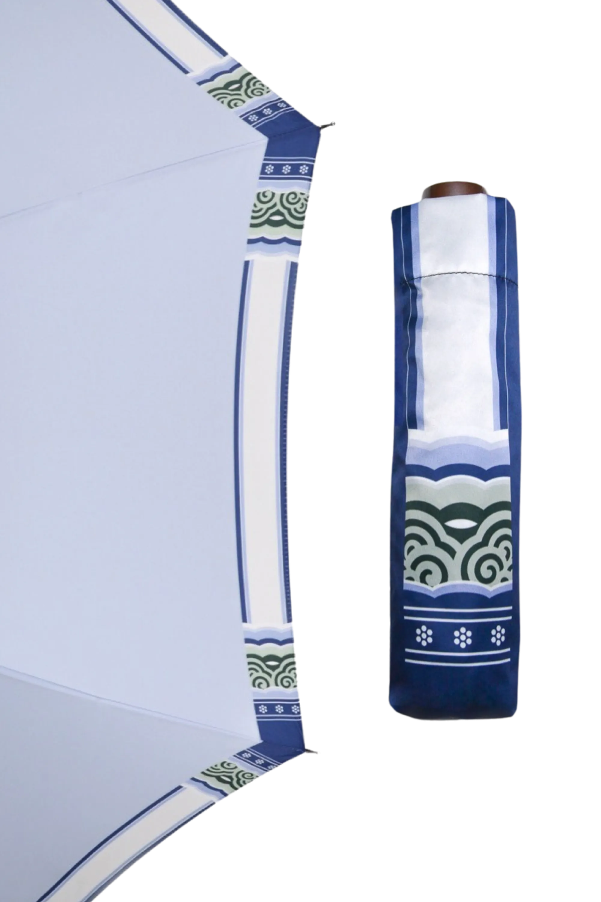 Folding Umbrella "Dancheong" - Skyblue