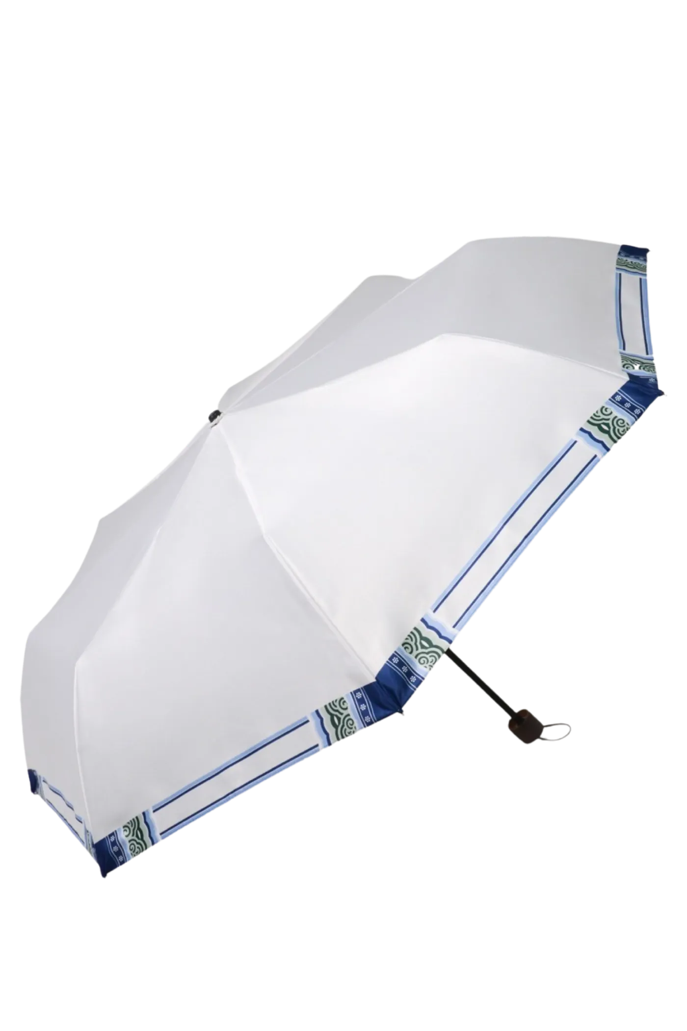 Folding Umbrella "Dancheong" - White Porcelain