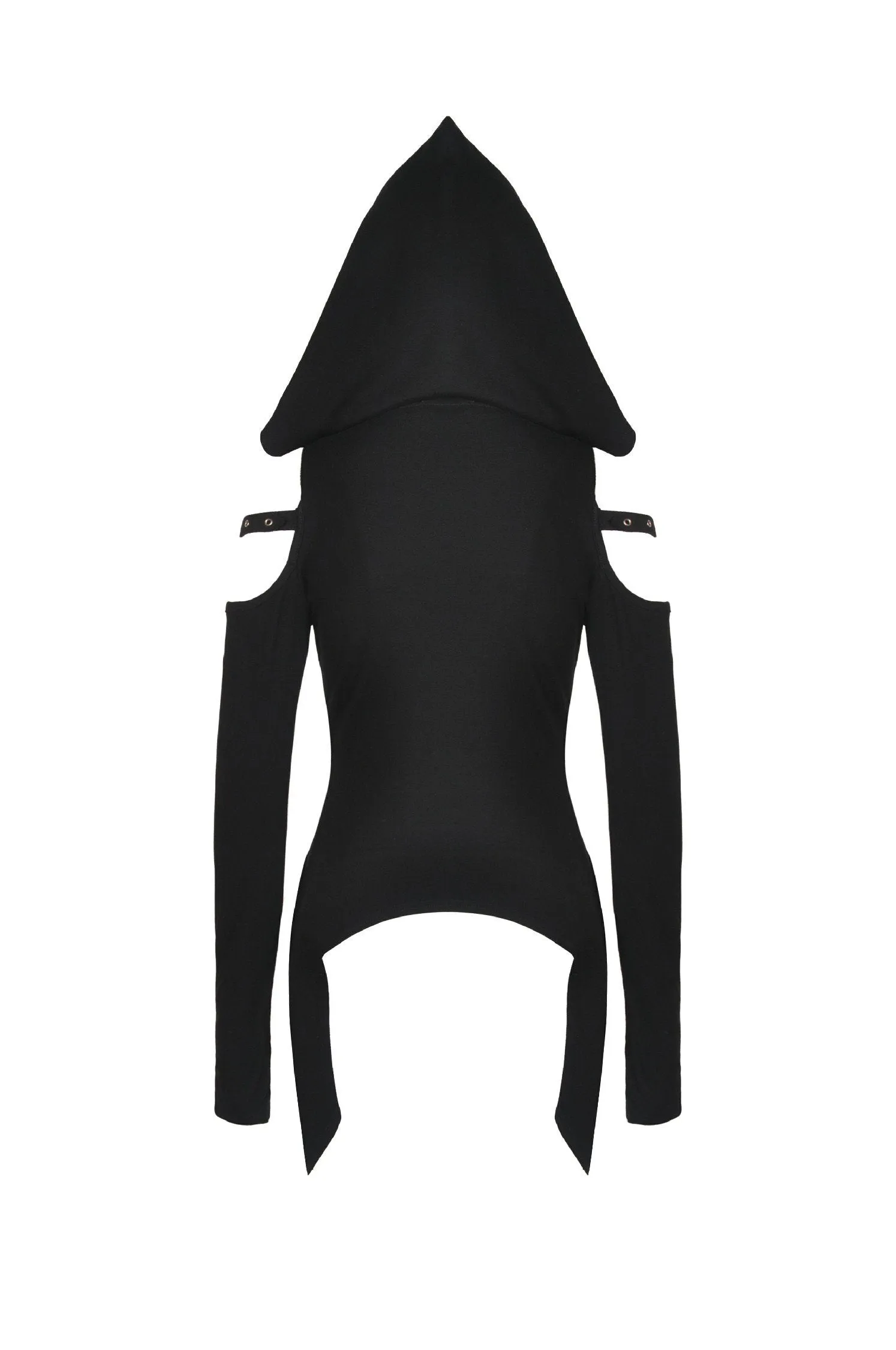 Punk haunted bat hem hooded top  TW291