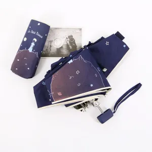 Quality Mini Pocket Umbrella, Women Sunny and Rainy Mini Fashion Folding Umbrellas, The Little Prince Umbrella For Kids Travel